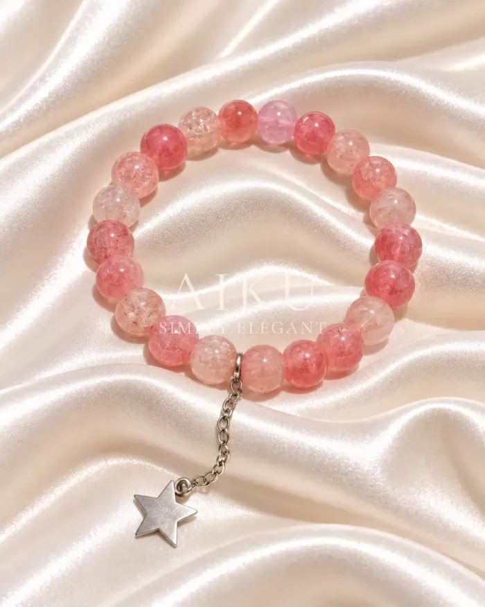 Sakura Rhodonite Crystal Bracelet